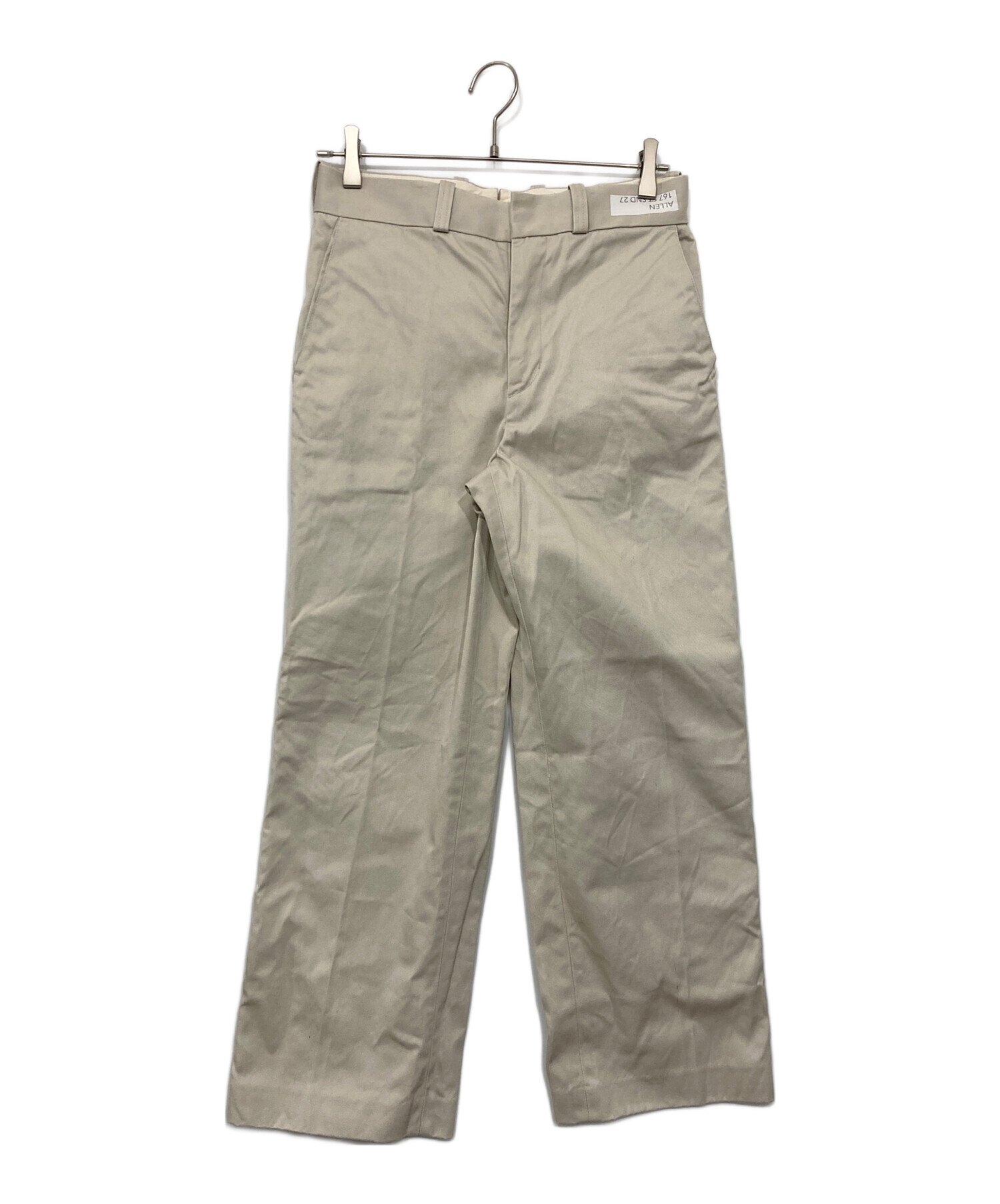 【TANAKA】タナカ 別注 コットン トラウザーパンツ ALLEN サイズ33 TANAKA】タナカ 別注 コットン トラウザーパンツ ALLEN サイズ33