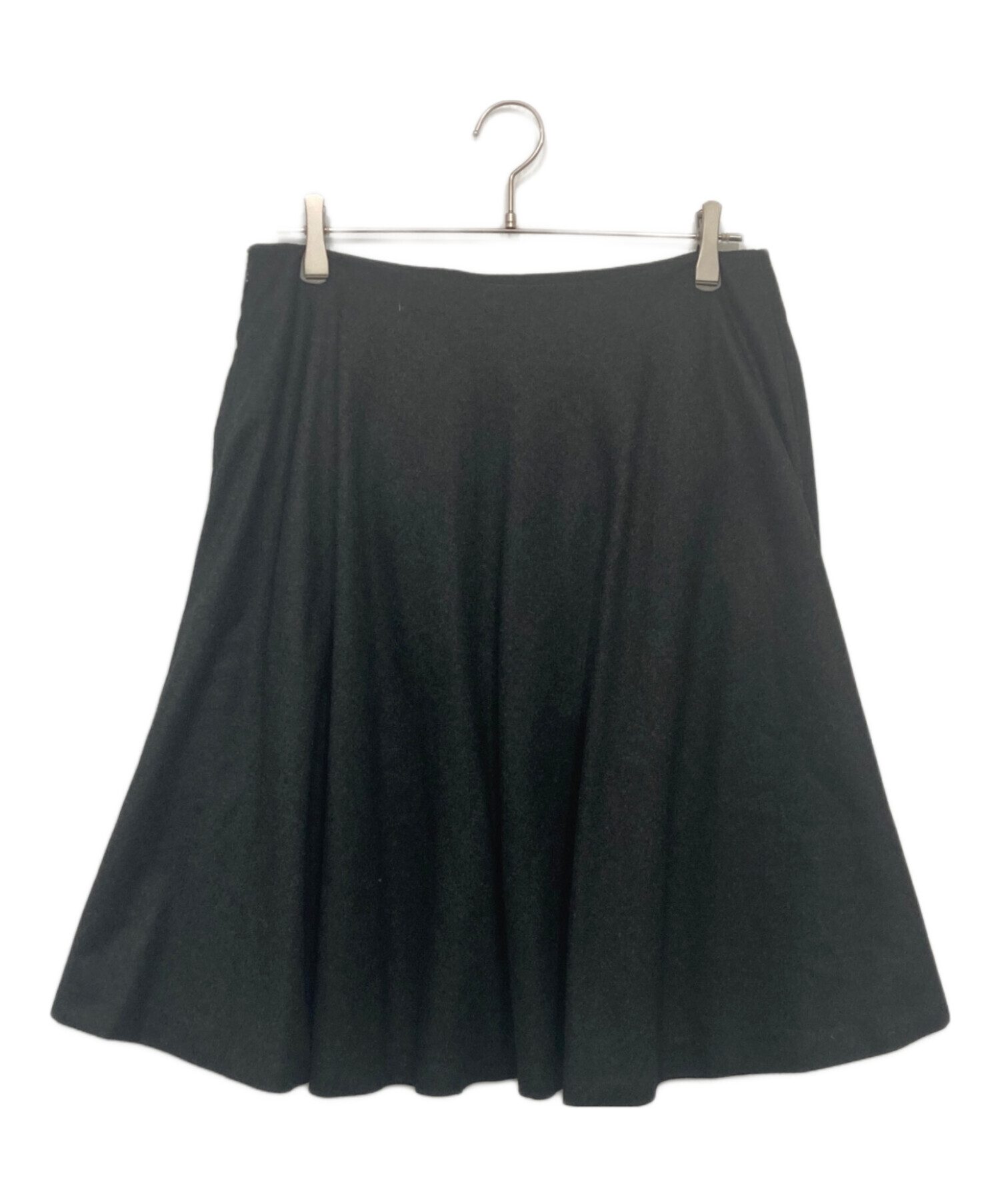 中古・古着通販】HERMES (エルメス) ウールカシミヤスカート グレー