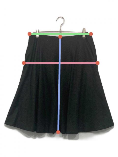 中古・古着通販】HERMES (エルメス) ウールカシミヤスカート グレー