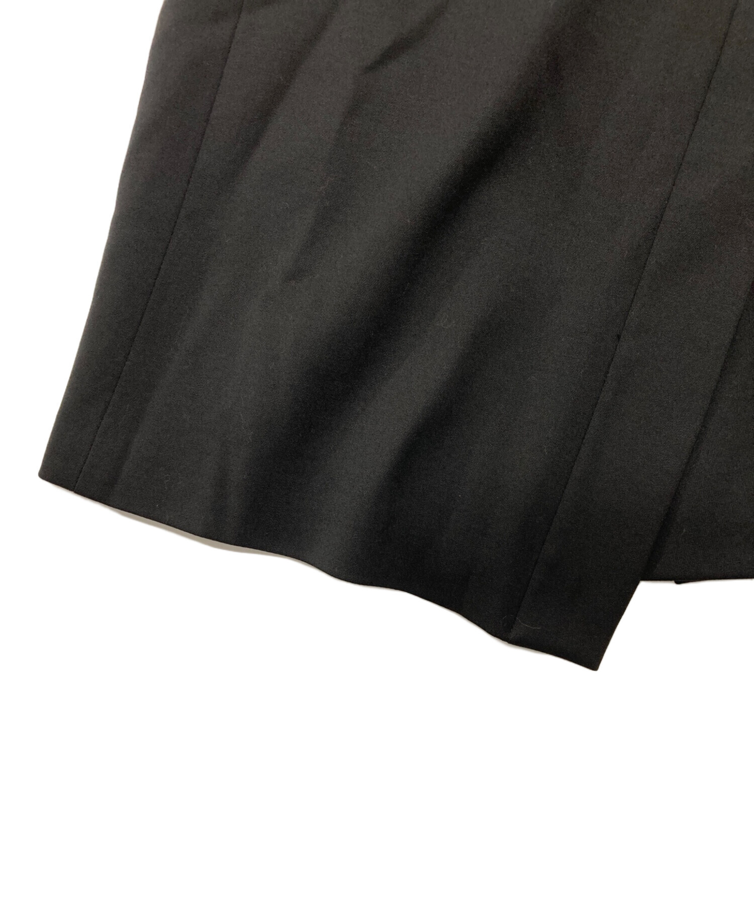 中古・古着通販】CELINE (セリーヌ) ベルテッドスカート ブラック