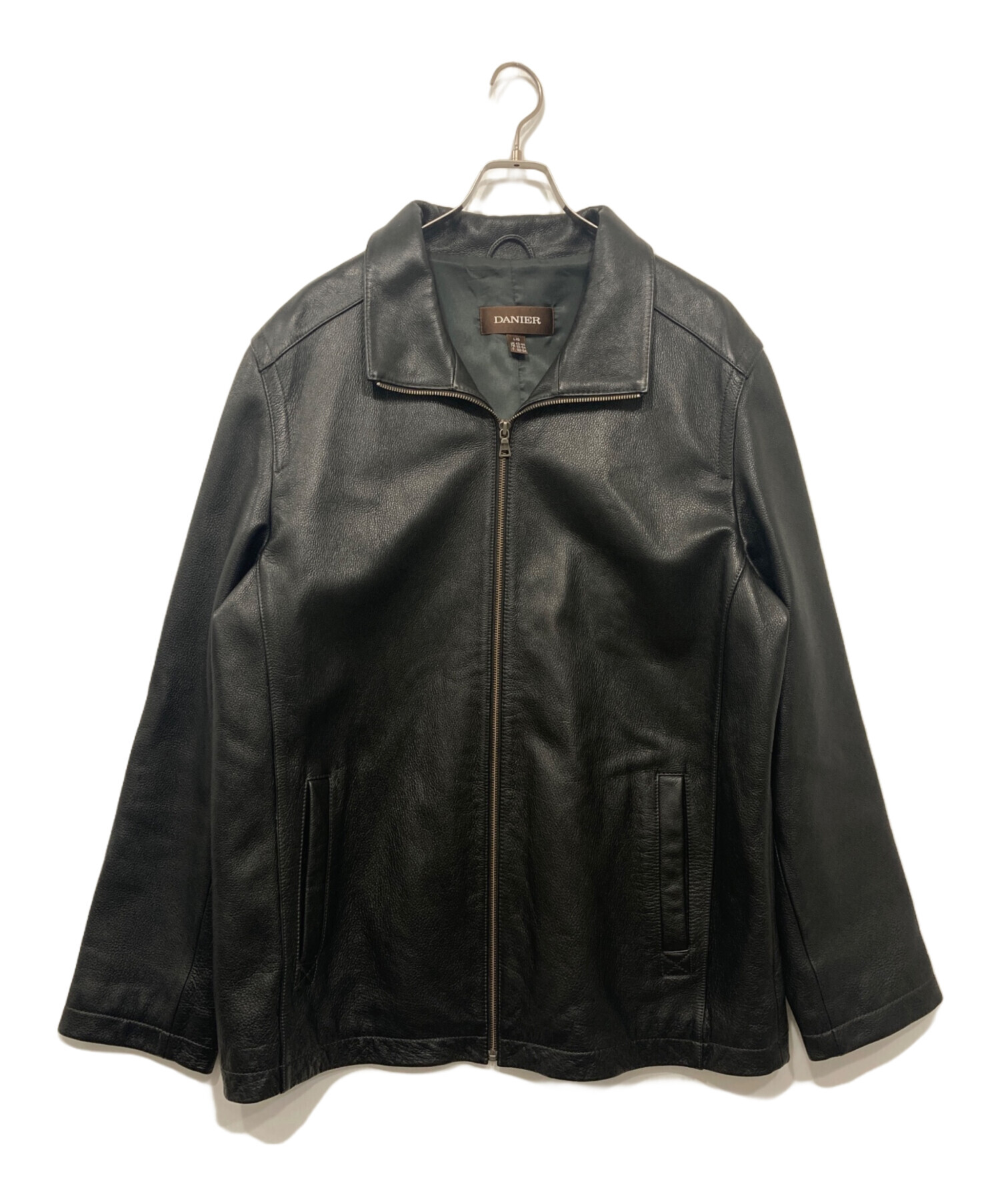 中古・古着通販】DANIER (ダニエ) レザージャケット ブラック サイズ