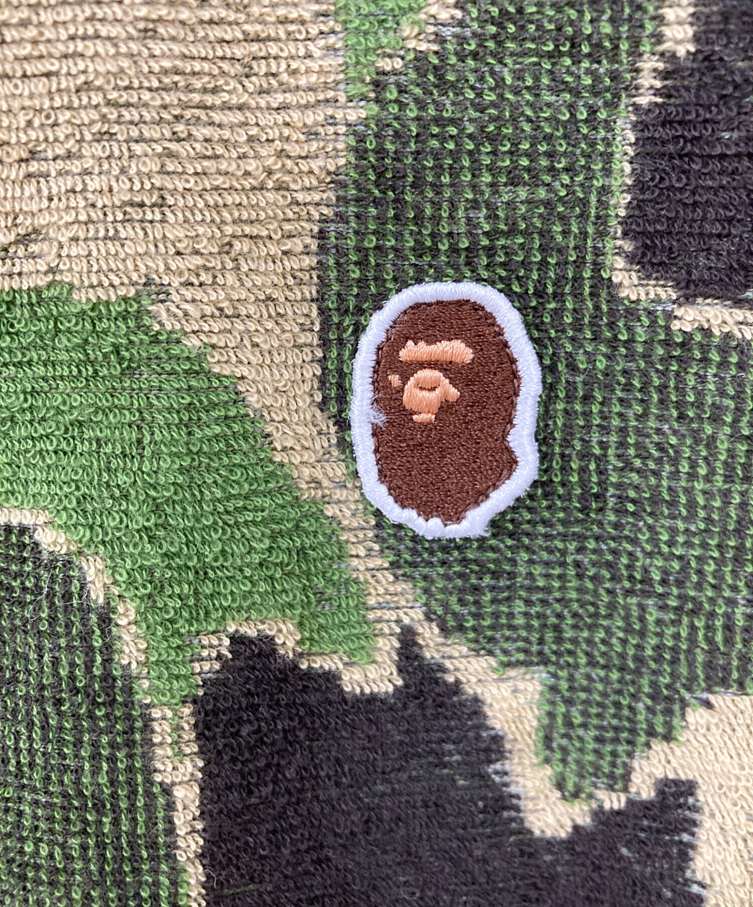 未使用タグ付き 25SSエイプ　カモフラ　パイル　ジャカード　ポロシャツ　迷彩 中古・古着通販】A BATHING APE (ア ベイシング エイプ) ABC CAMO PILE