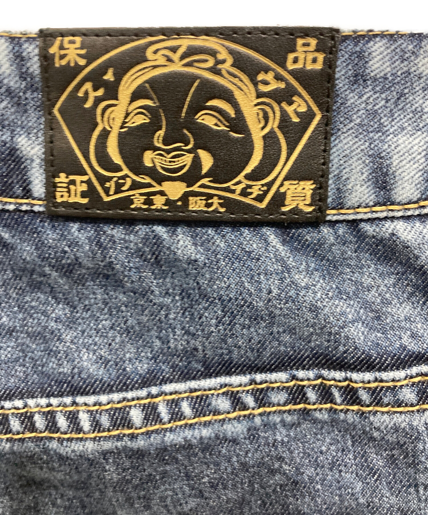 中古・古着通販】EVISU (エヴィス) カモメ刺繍とレーザー加工ワイド