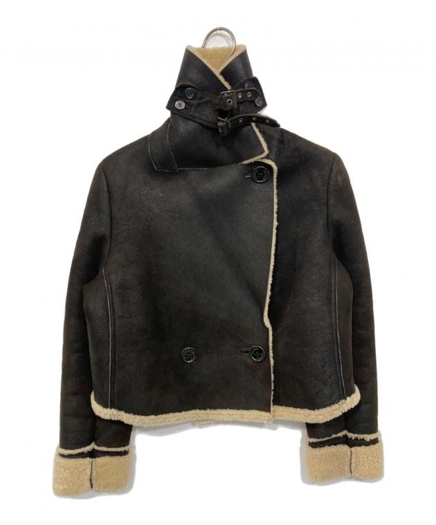 BURBERRY LONDON バーバリーロンドン ムートンジャケット 羊革 中古・古着通販】BURBERRY LONDON (バーバリーロンドン) ショート丈