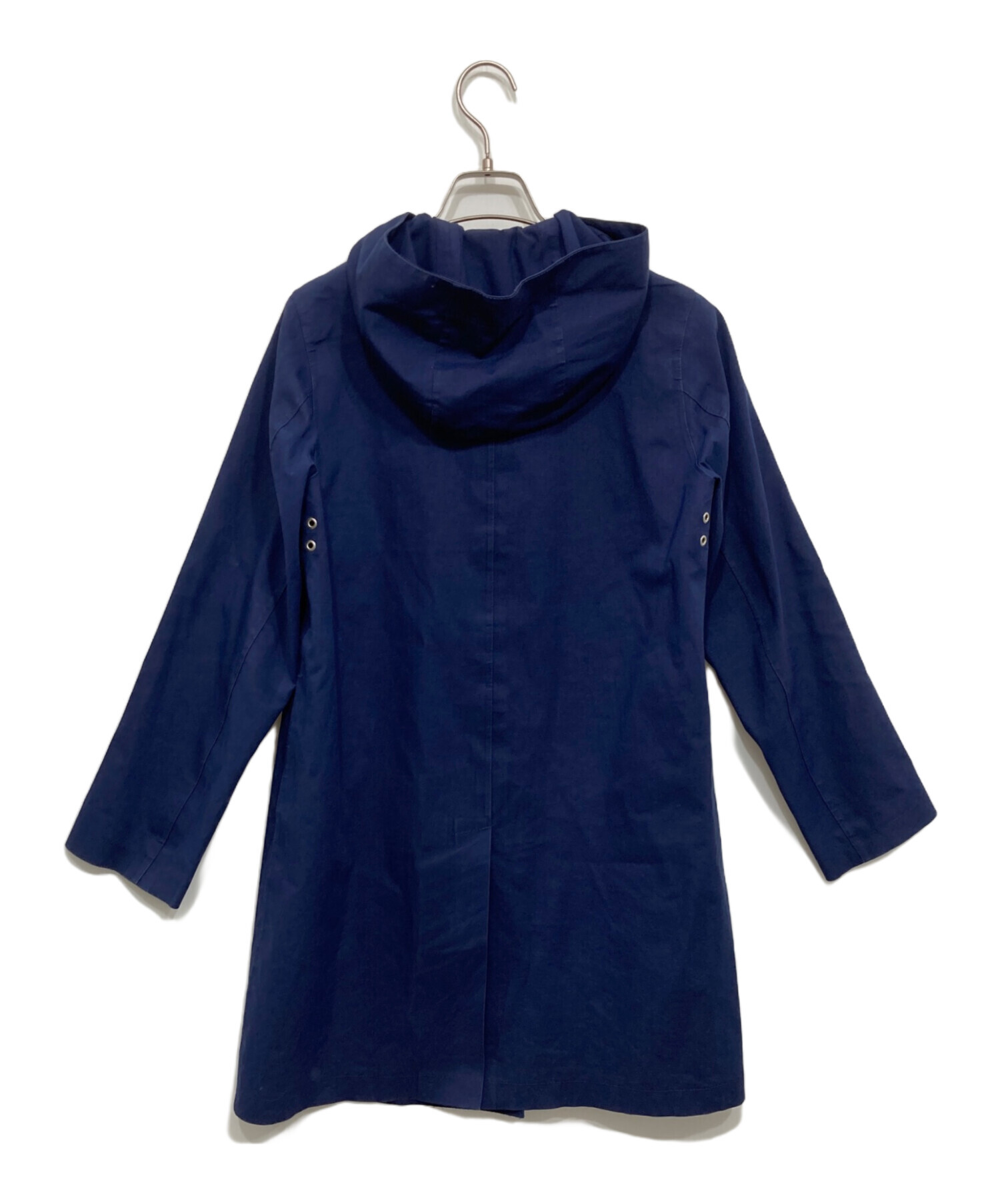 MACKINTOSH マッキントッシュ　ゴム引きコート　ロング　フード　紺色　M 中古・古着通販】MACKINTOSH (マッキントッシュ) フーデッドゴム引き