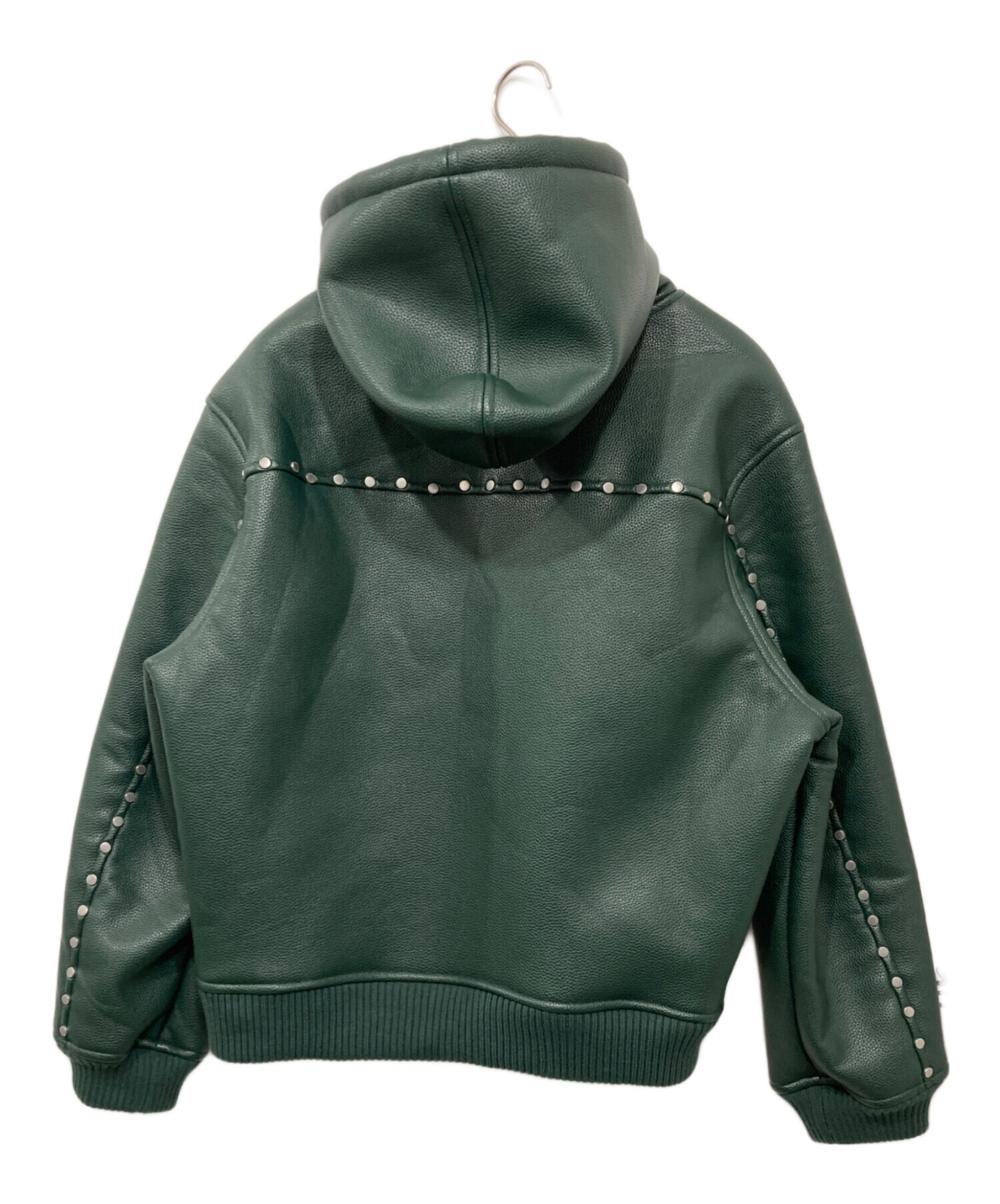 中古・古着通販】AFB (エーエフビー) STUDDED HOODED BOMBER JACKET