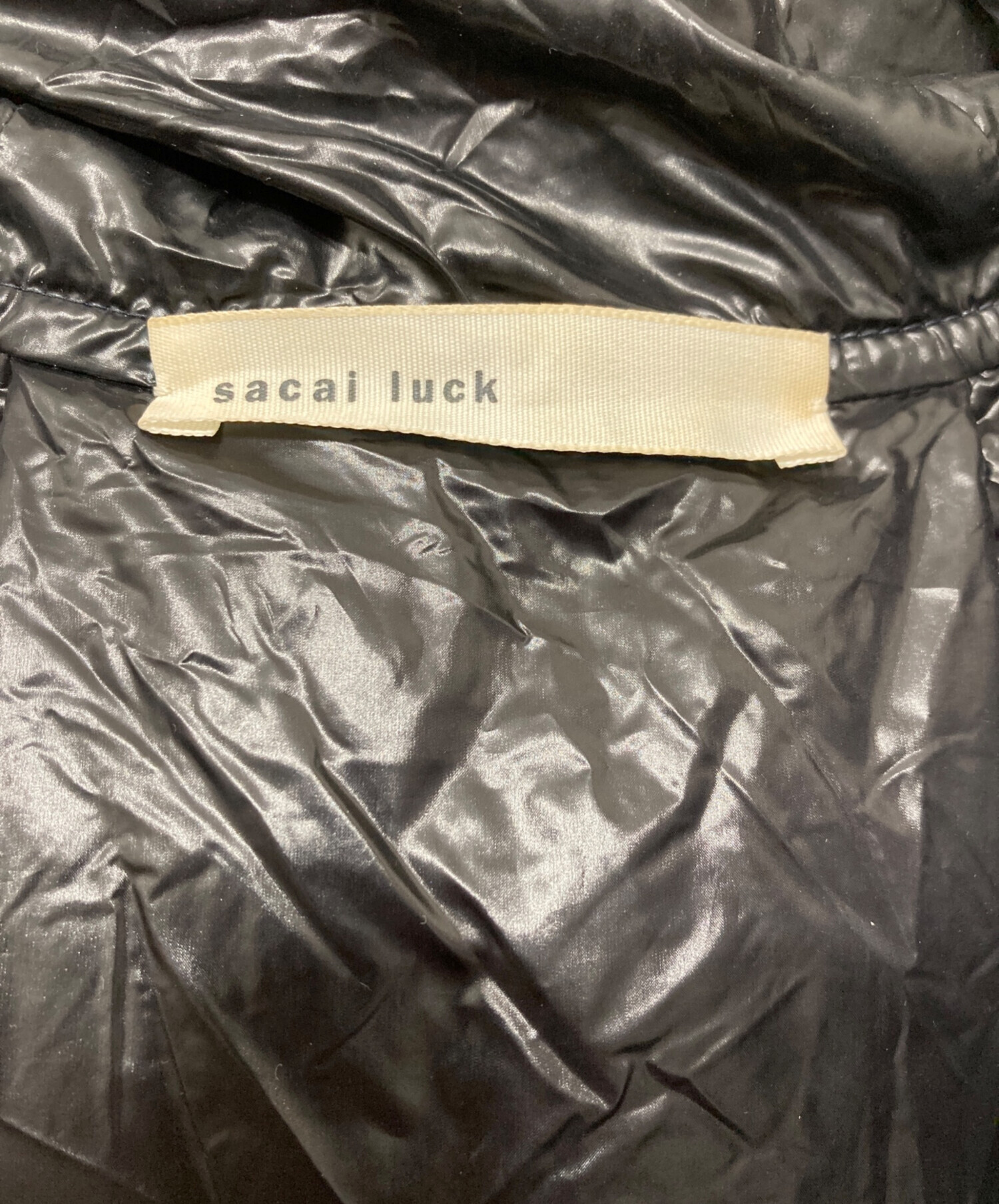 中古・古着通販】sacai luck (サカイラック) ダウンコート ネイビー