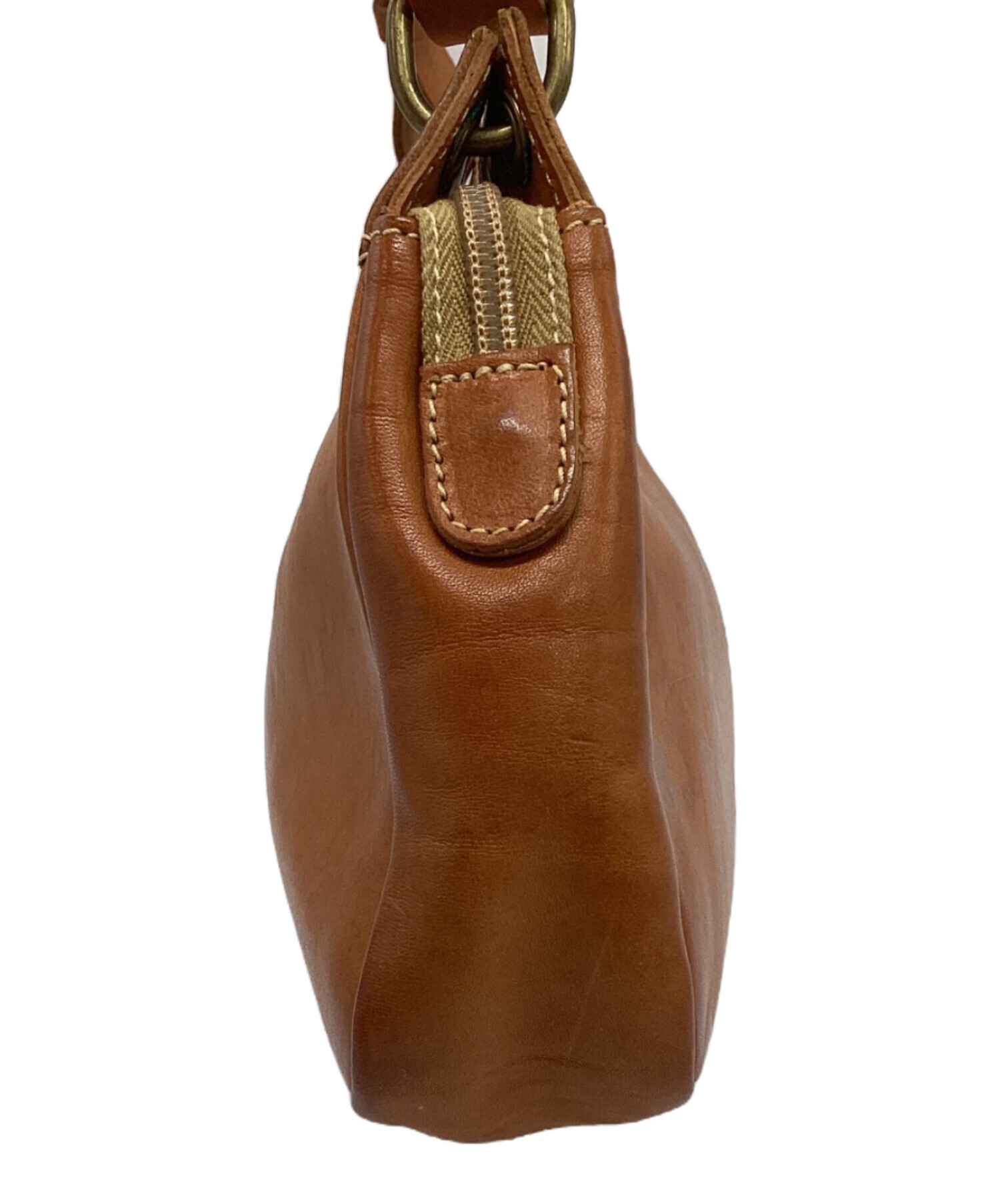 中古・古着通販】IL BISONTE (イル ビゾンテ) レザーショルダーバッグ