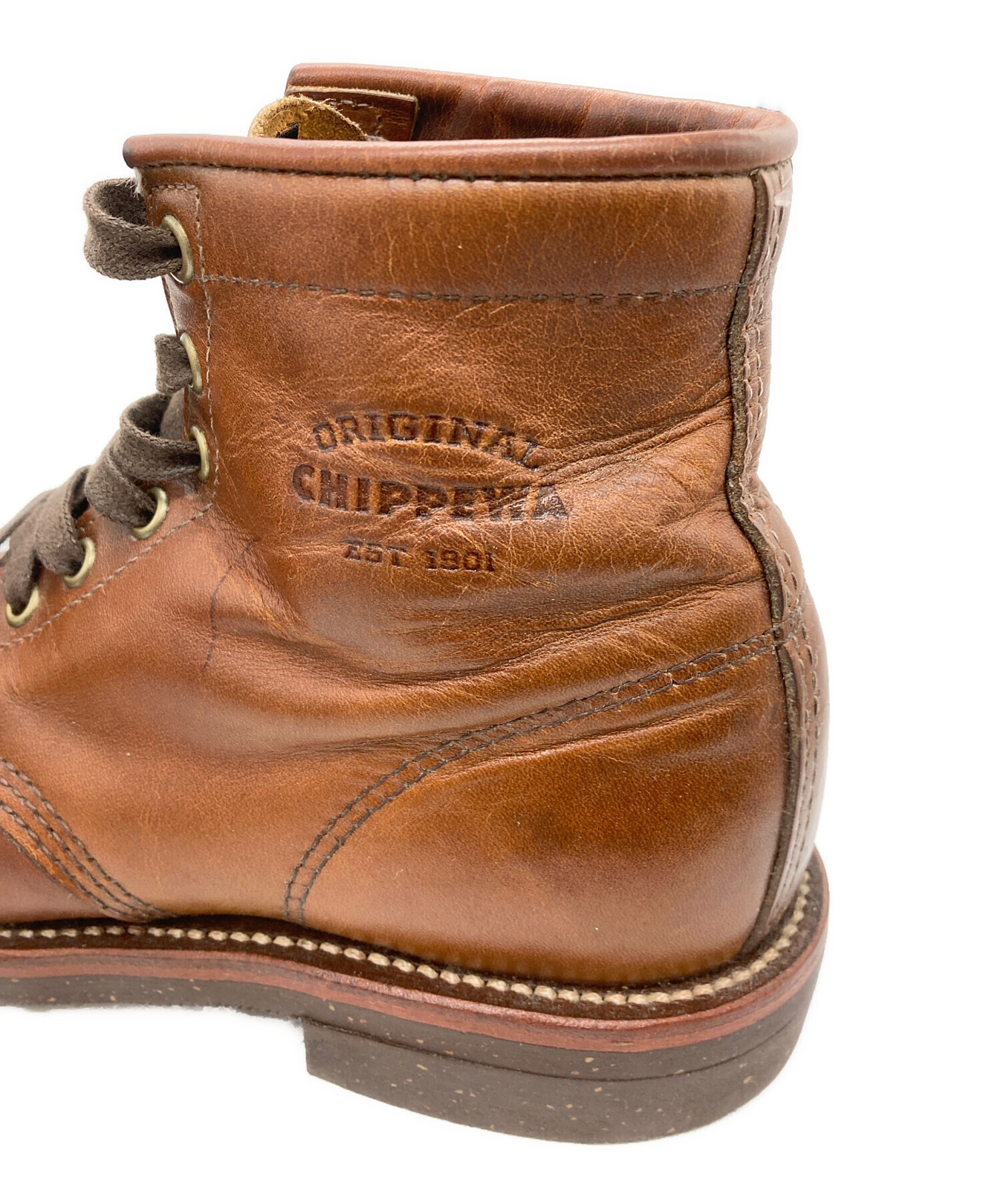 中古・古着通販】CHIPPEWA (チペワ) 6inch UTILITY BOOTS ブラウン