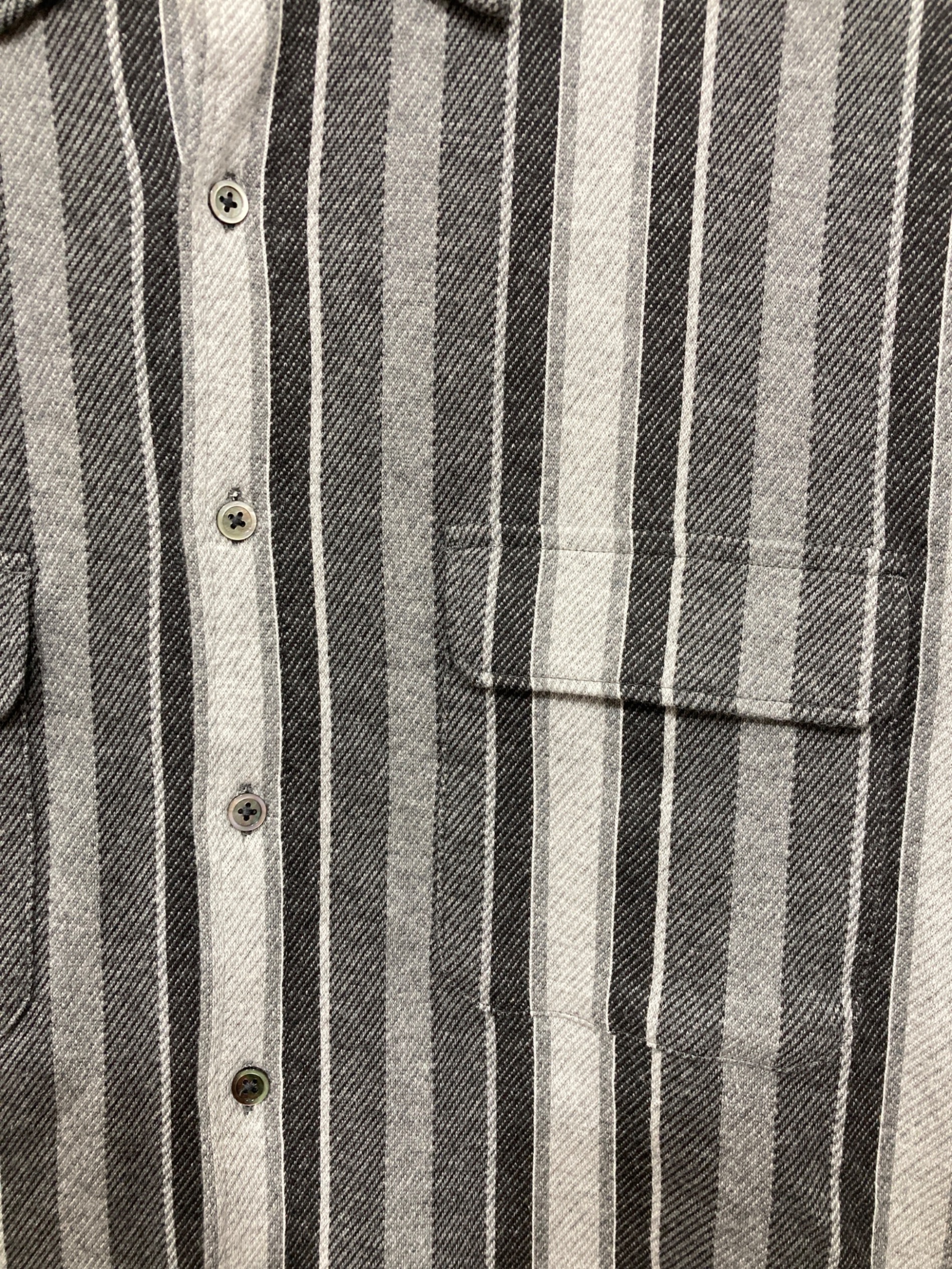 中古・古着通販】kinema (キネマ) ジャガードストライプパジャマシャツ