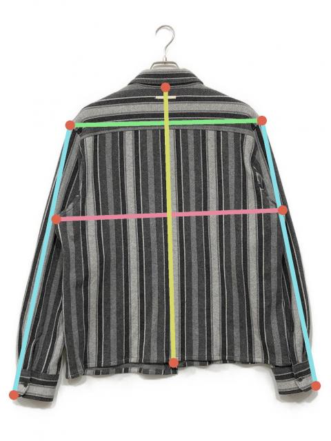 中古・古着通販】kinema (キネマ) ジャガードストライプパジャマシャツ