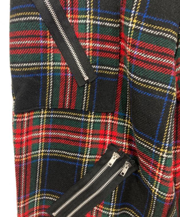 USED古着 【TIGER of LONDON】英国製 90S タータンチェック USED】''TIGER OF LONDON'' TARTAN CHECK ZIP BONDAGE PANTS