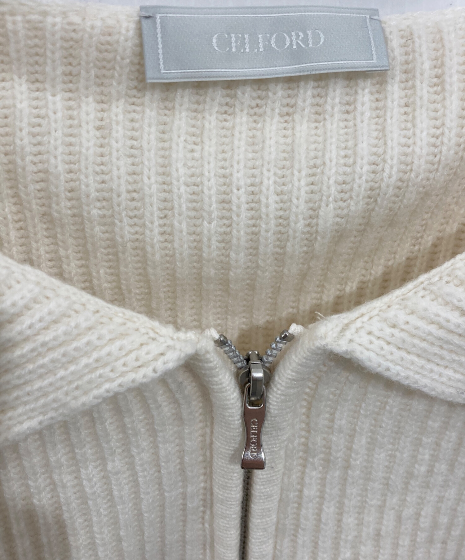 中古・古着通販】CELFORD (セルフォード) ジップパールカーディガン
