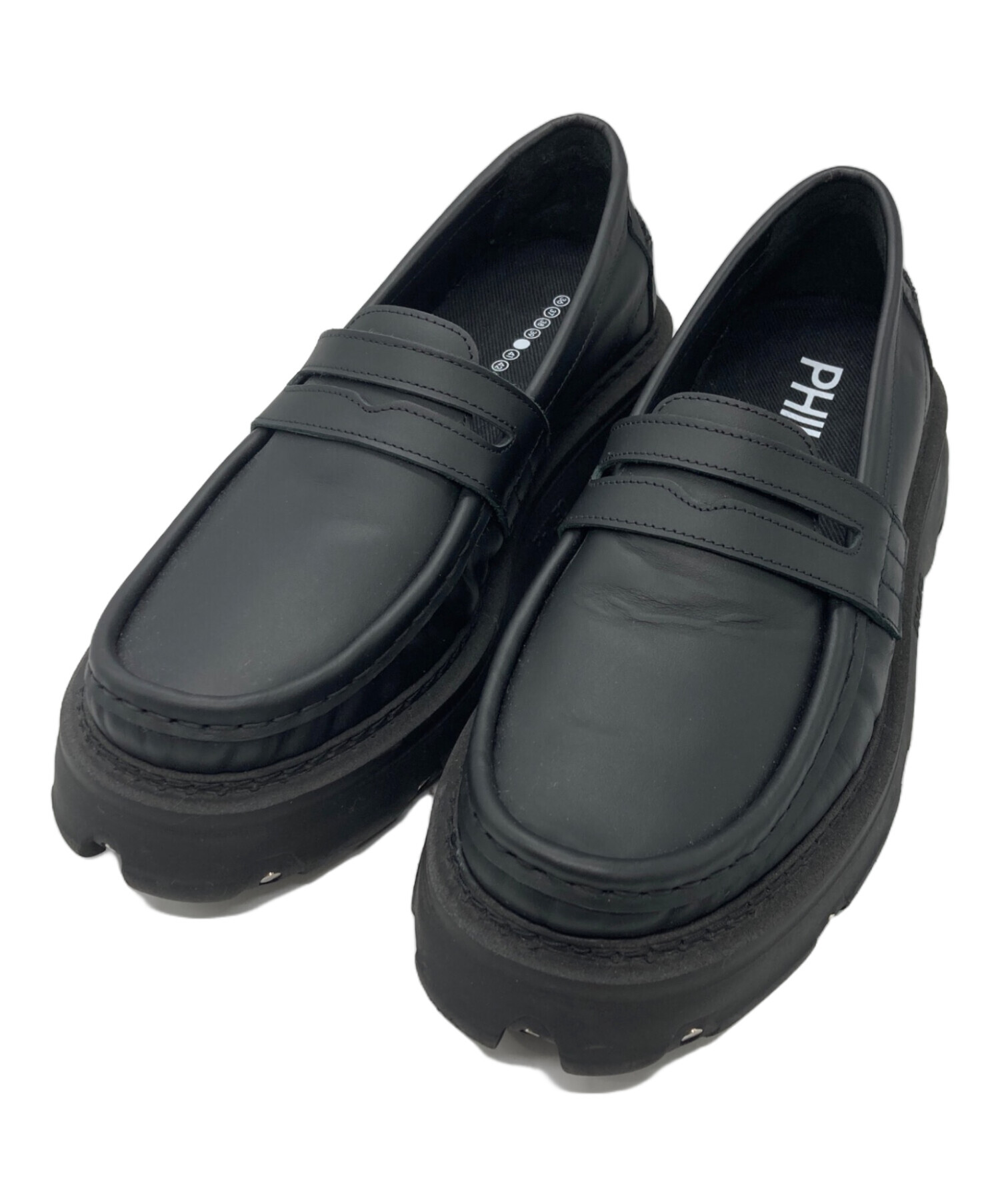 中古・古着通販】PHILEO (フィレオ) ローファー ブラック サイズ:40