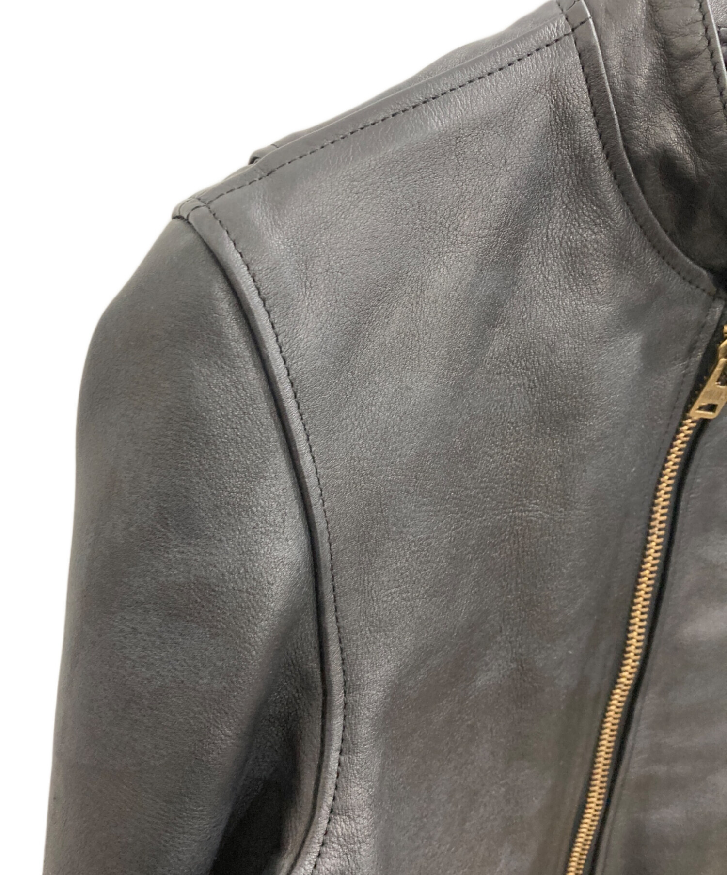 AVIREX ライダースジャケット Mサイズ グレー 中古・古着通販】AVIREX (アヴィレックス) ライダースジャケット