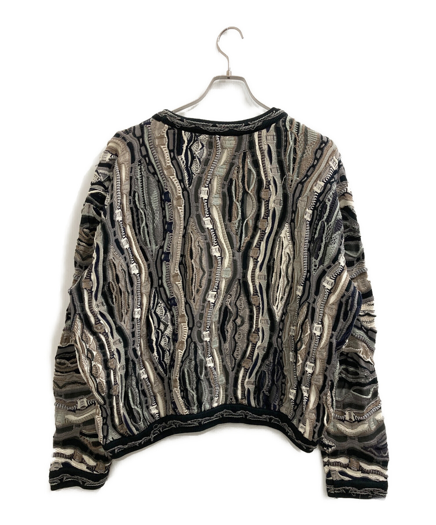 中古・古着通販】Coogi (クージー) 3Dニット マルチカラー サイズ:XL