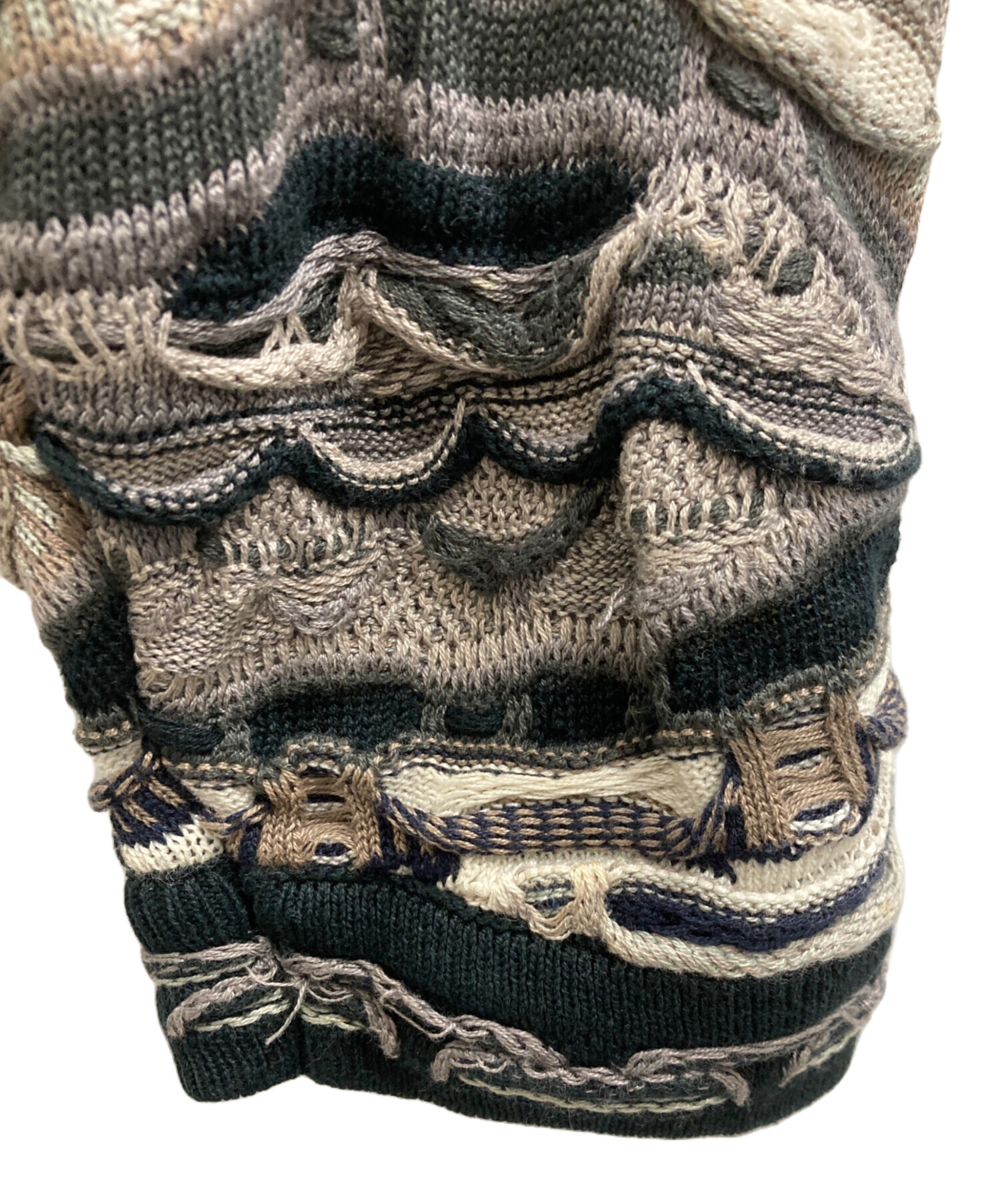 中古・古着通販】Coogi (クージー) 3Dニット マルチカラー サイズ:XL