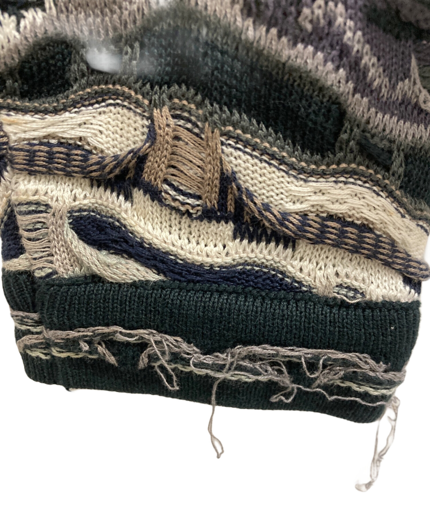 中古・古着通販】Coogi (クージー) 3Dニット マルチカラー サイズ:XL