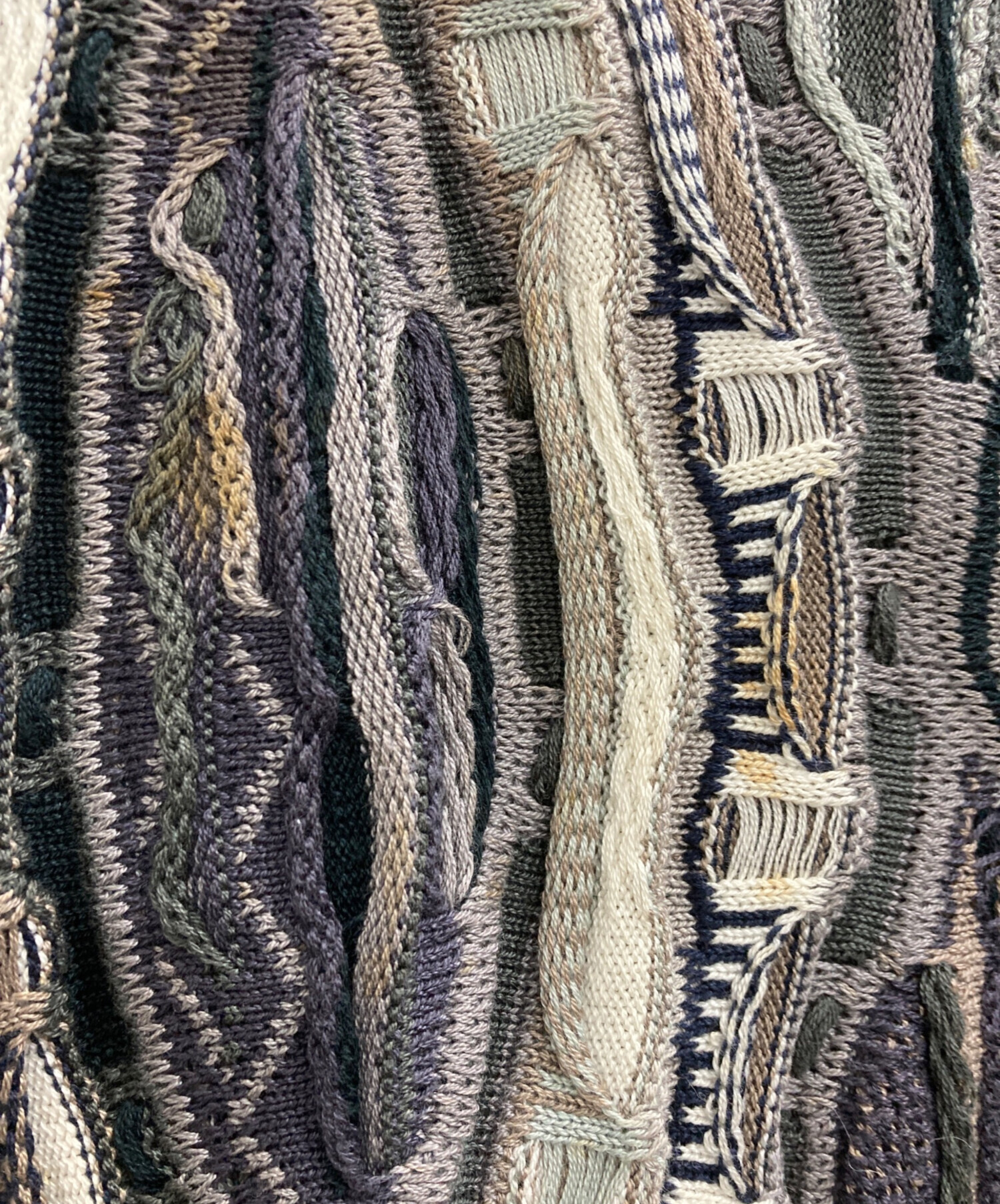 中古・古着通販】Coogi (クージー) 3Dニット マルチカラー サイズ:XL