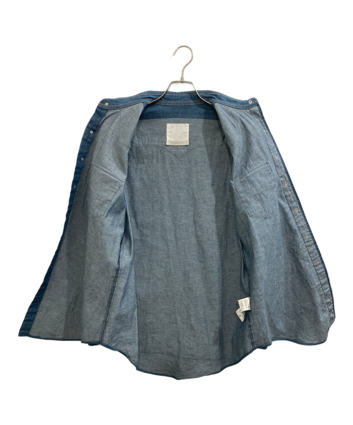 中古・古着通販】RE-PURPOSE (リパーパス) DENIM WESTERN SHIRT/デニム