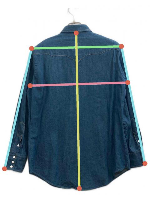 中古・古着通販】RE-PURPOSE (リパーパス) DENIM WESTERN SHIRT/デニム