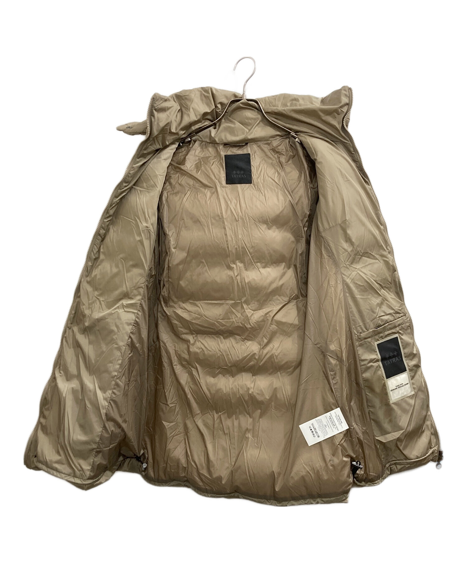 中古・古着通販】TATRAS (タトラス) POLITEAMA ダウンコート ベージュ 