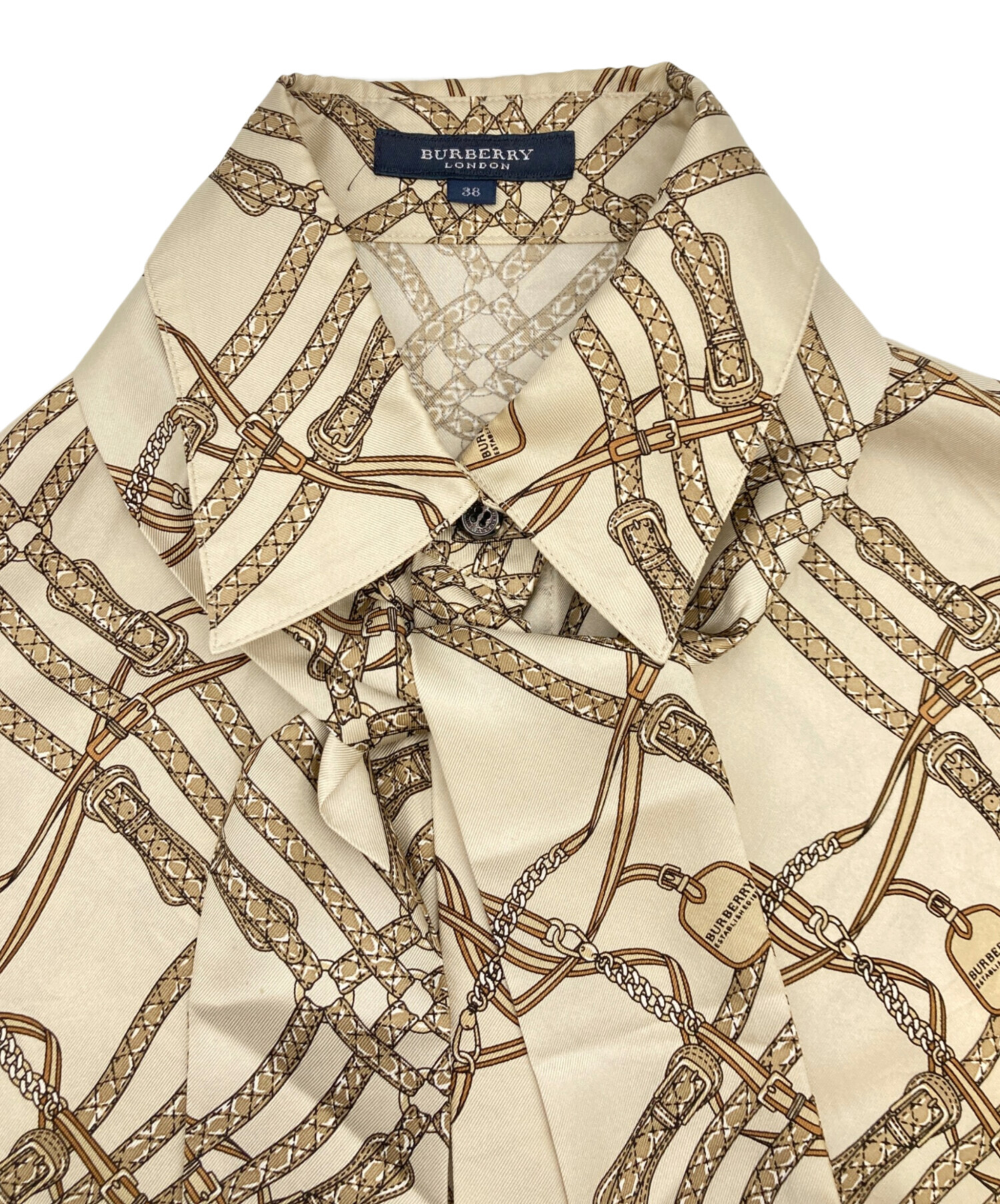 中古・古着通販】BURBERRY LONDON (バーバリーロンドン) 総柄シルク 
