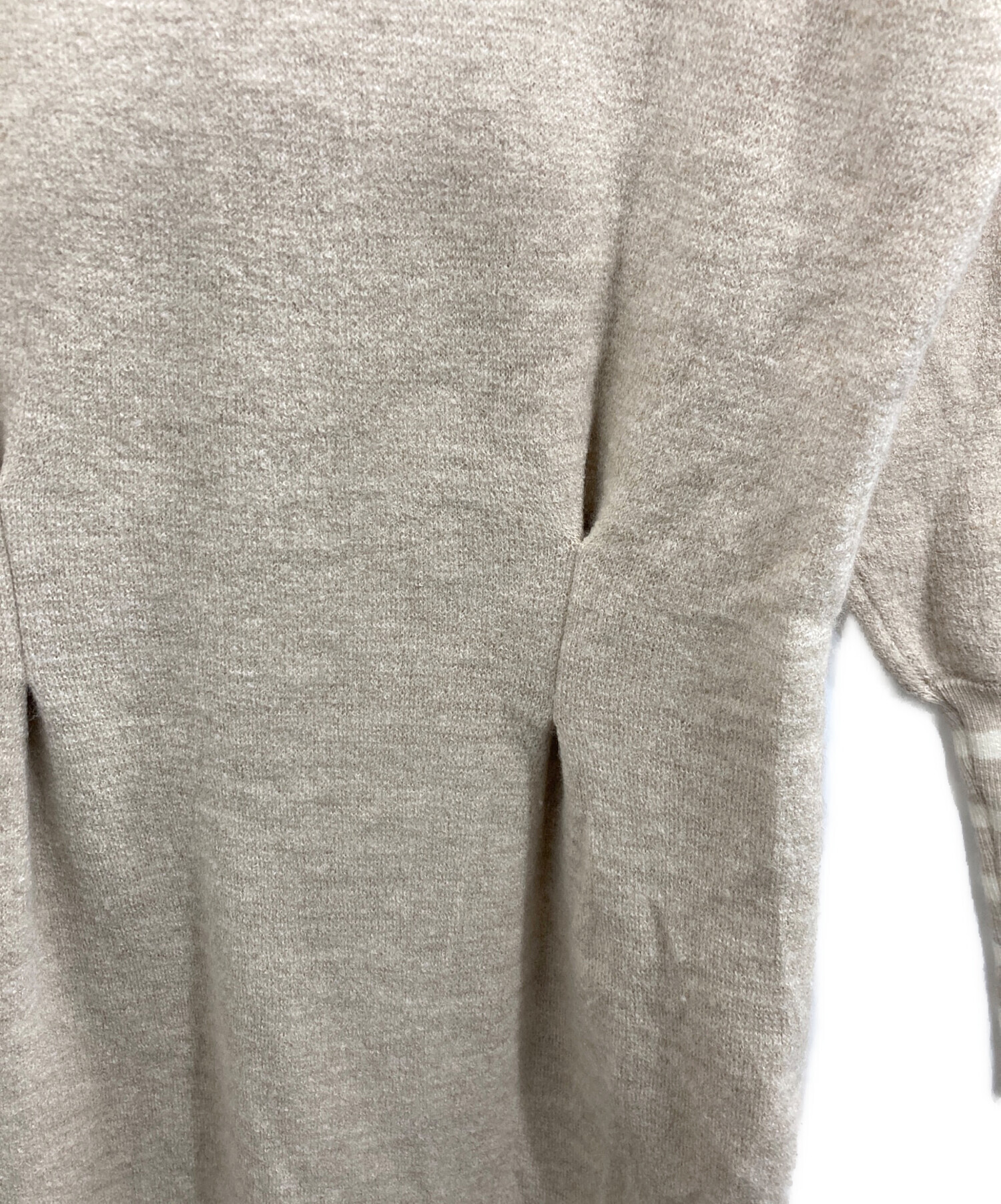 ボーダーズアットバルコニー　ワンピース　38 ベージュ　定価74800円 中古・古着通販】BORDERS at BALCONY (ボーダーズアットバルコニー