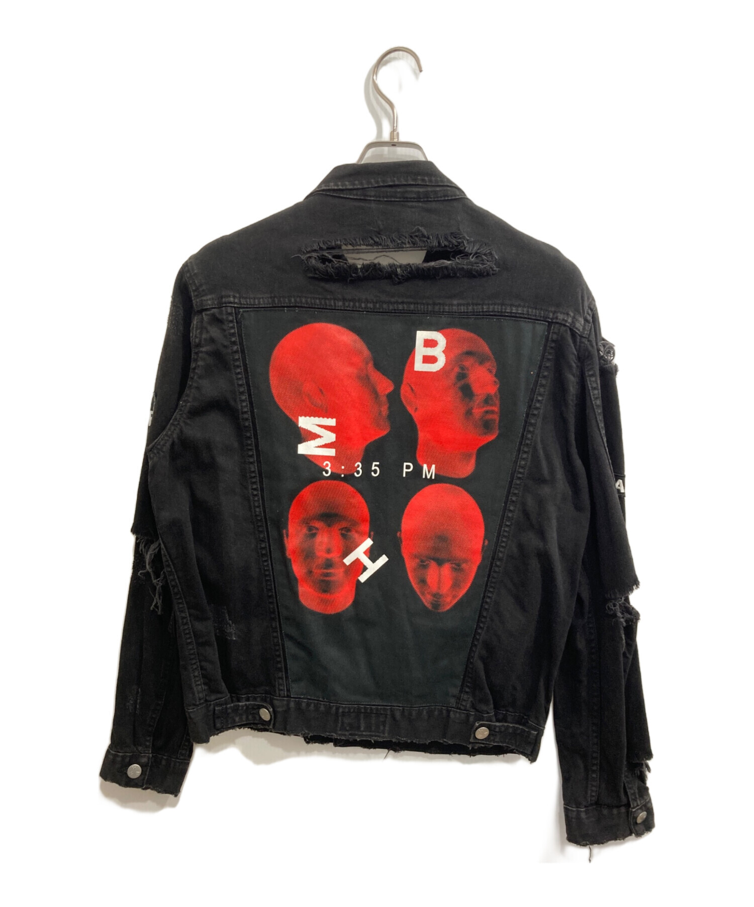 中古・古着通販】MISBHV (ミスビヘイブ) Heads Damage DenimJacket 