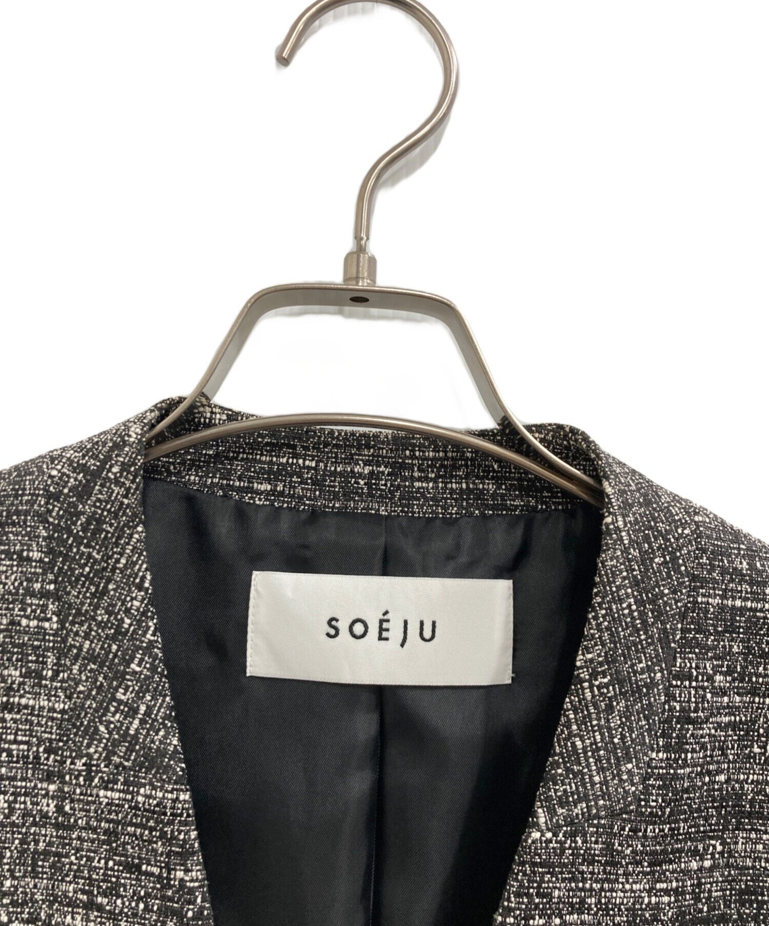 中古・古着通販】SOEJU (ソージュ) ツィーディージャカードジレ