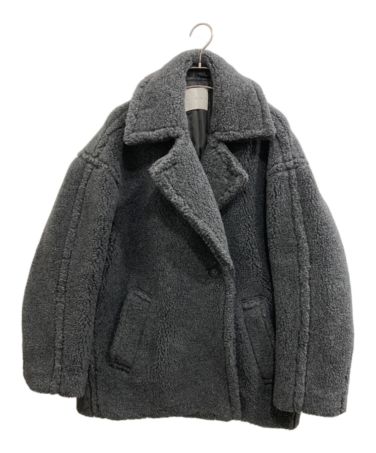 中古・古着通販】CINOH (チノ) BOA コクーンコート/ボアコクーンコート 