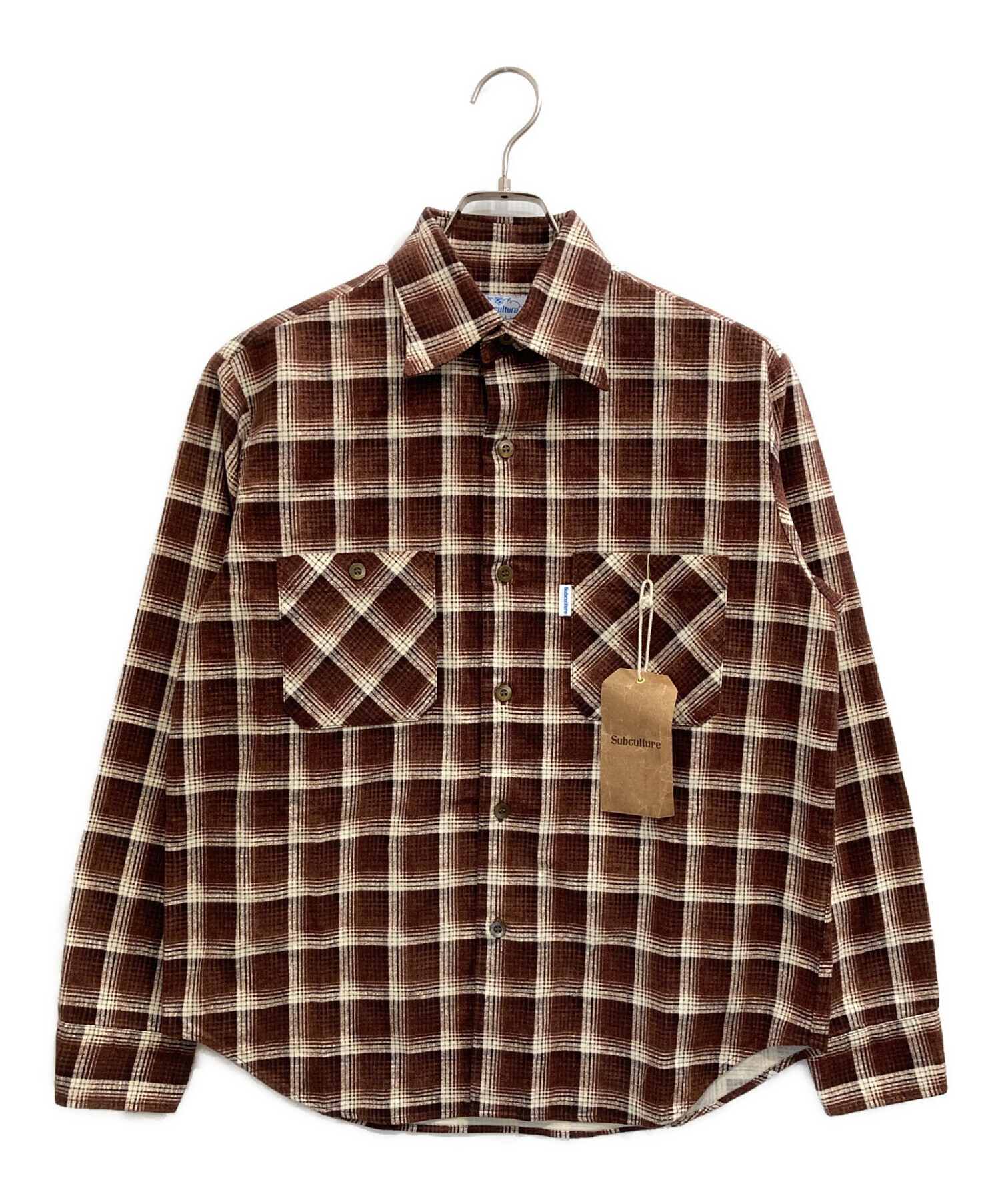 中古・古着通販】Subculture (サブカルチャー) COTTON CHECK SHIRT