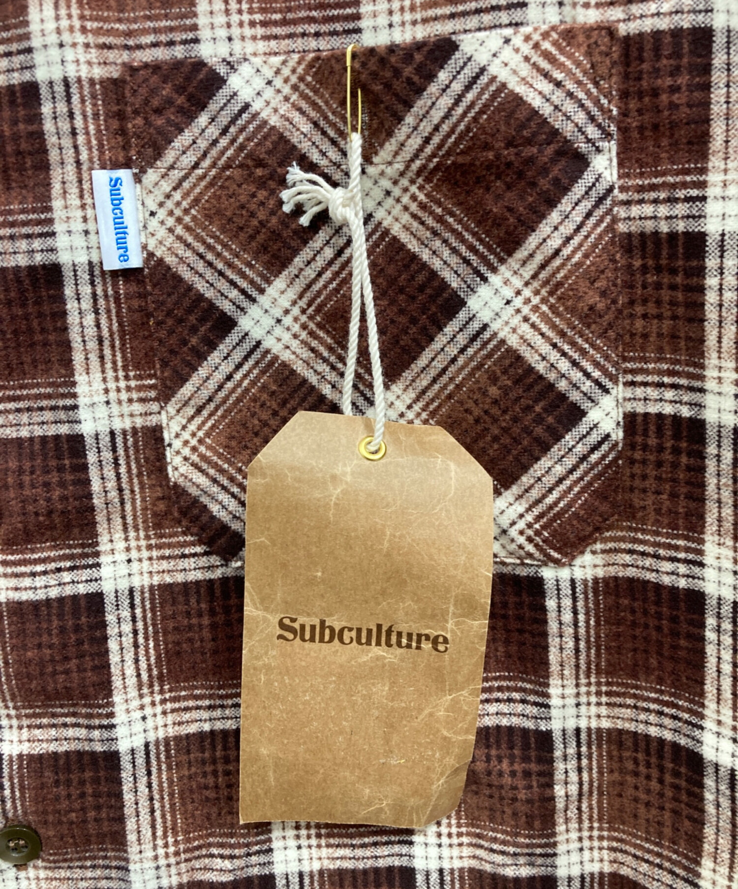 中古・古着通販】Subculture (サブカルチャー) COTTON CHECK SHIRT