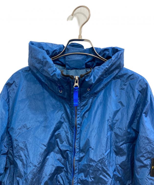 Stone  フード付きナイロンジャケット 青 中古・古着通販】STONE ISLAND (ストーンアイランド) ナイロンメタル