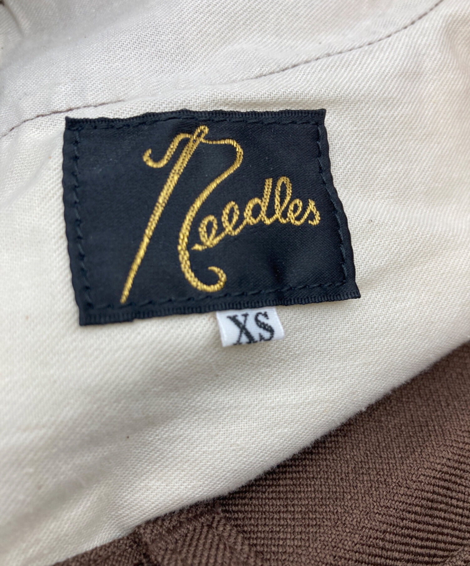 中古・古着通販】Needles (ニードルズ) フレアパンツ ブラウン サイズ