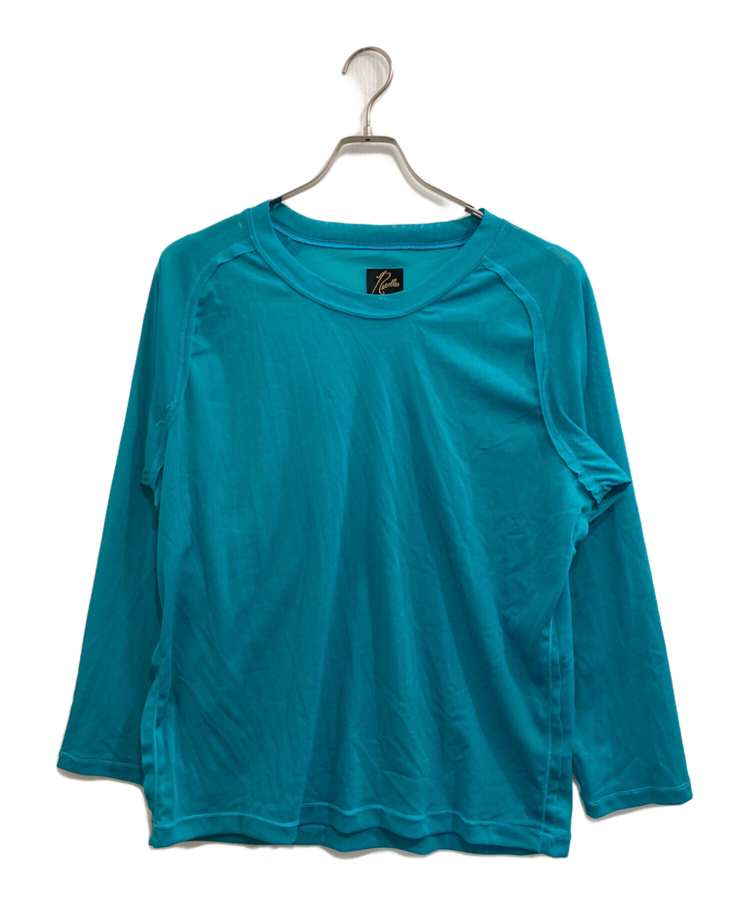 Needles ニードルス Tシャツ・カットソー M 青 【古着】【中古】【送料無料】 中古・古着通販】Needles (ニードルズ) カットオフネルシャツ ブルー