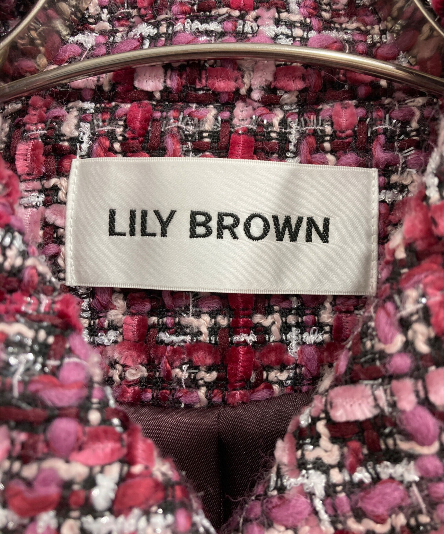 中古・古着通販】Lily Brown (リリーブラウン) フリンジツイード