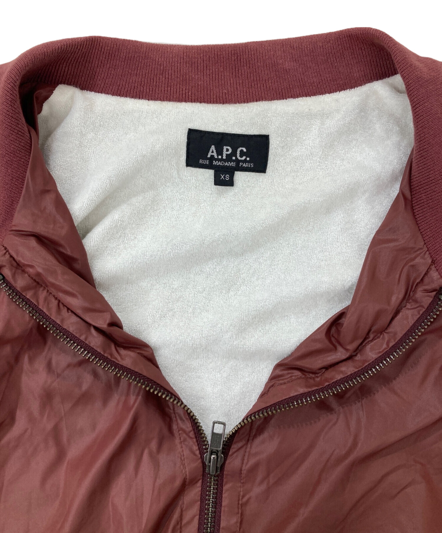中古・古着通販】A.P.C. (アーペーセー) 裏地起毛ナイロンブルゾン 