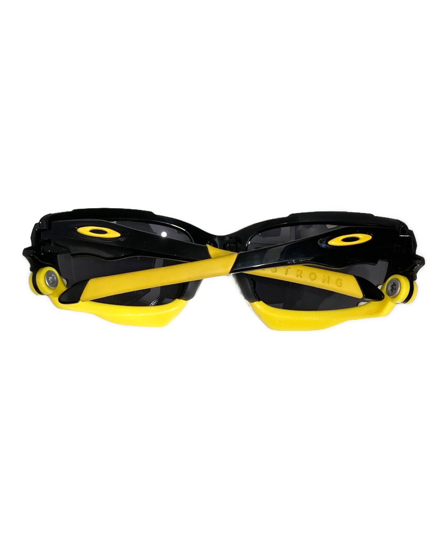 Oakley スポーツサングラス ブラック/イエロー 中古・古着通販】OAKLEY (オークリー) サングラス ブラック×イエロー