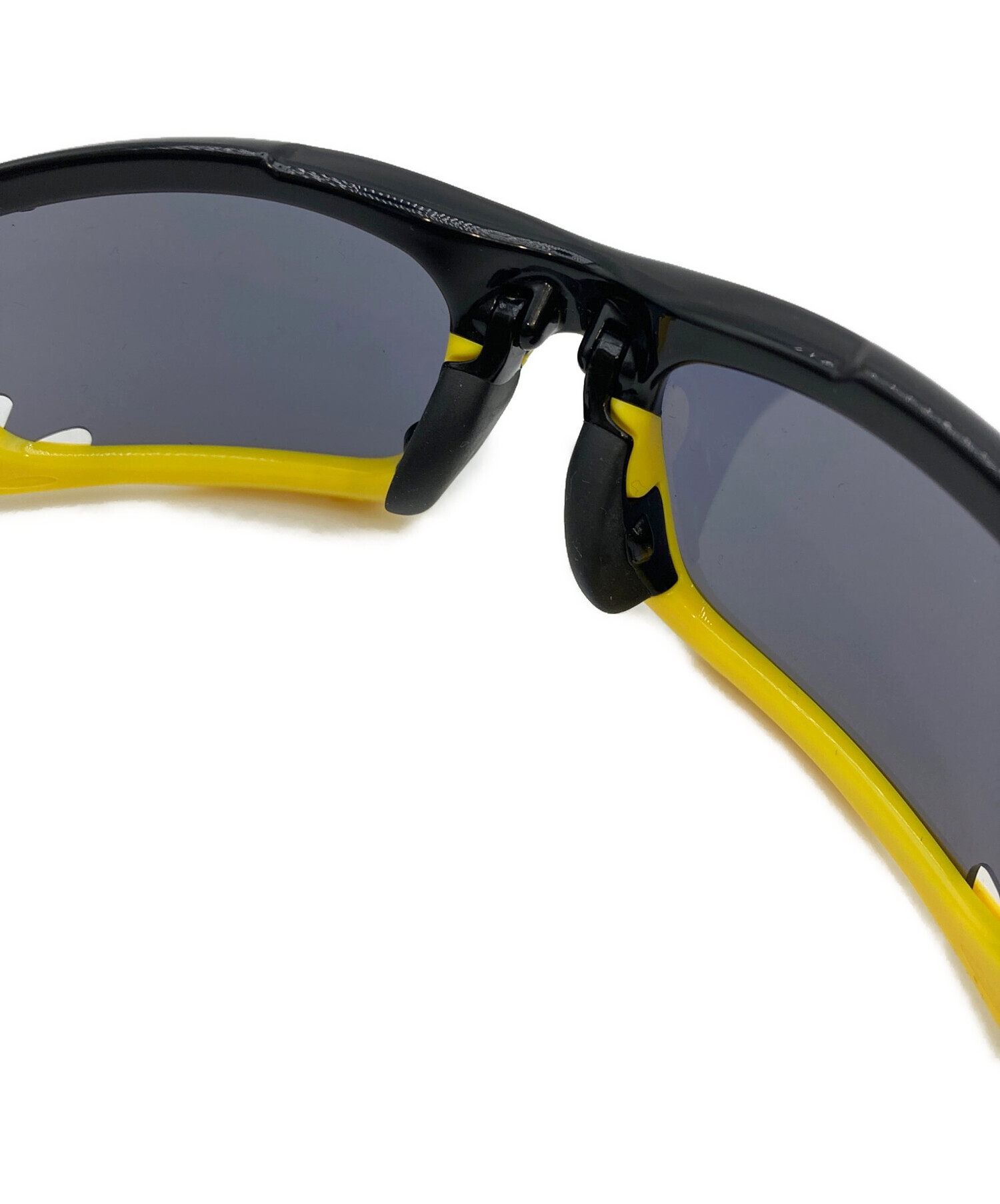 Oakley スポーツサングラス ブラック/イエロー 中古・古着通販】OAKLEY (オークリー) サングラス ブラック×イエロー