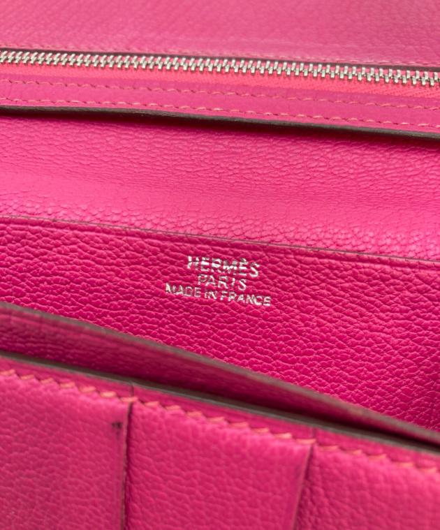 中古・古着通販】HERMES (エルメス) ベアン 長財布 ピンク｜ブランド