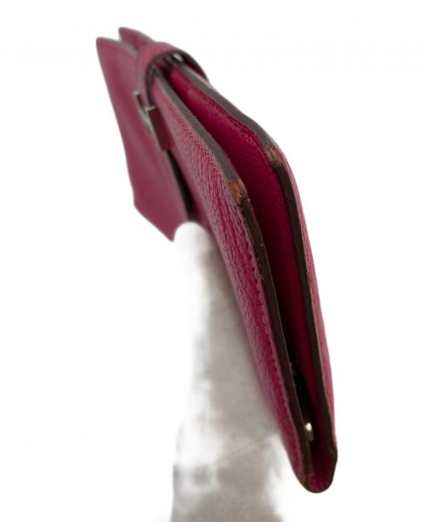 中古・古着通販】HERMES (エルメス) ベアン 長財布 ピンク｜ブランド