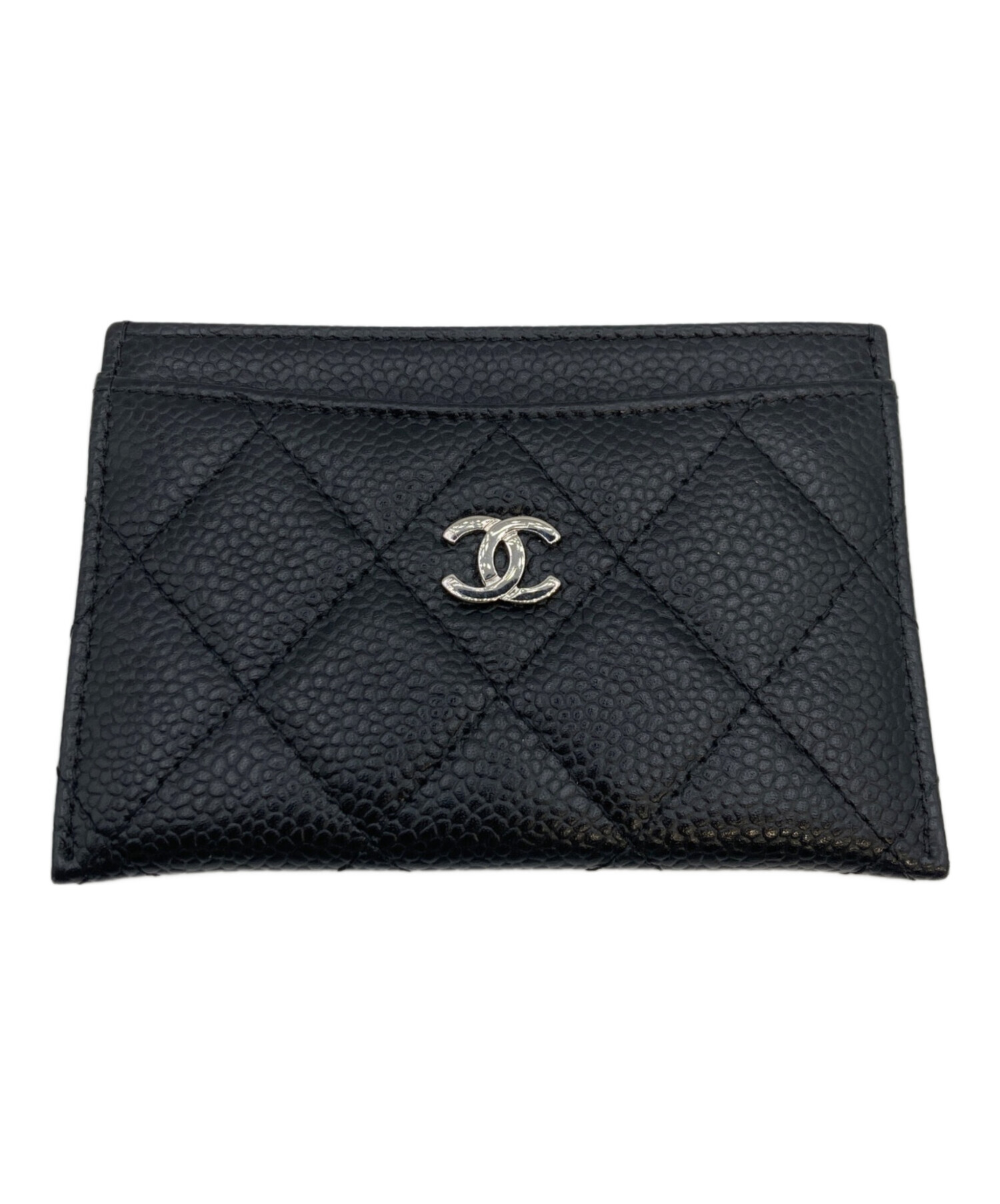 新品未使用✨CHANELマトラッセキャビアスキンケース正規品保証Z444 中古・古着通販】CHANEL (シャネル) マトラッセ キャビアスキン カード