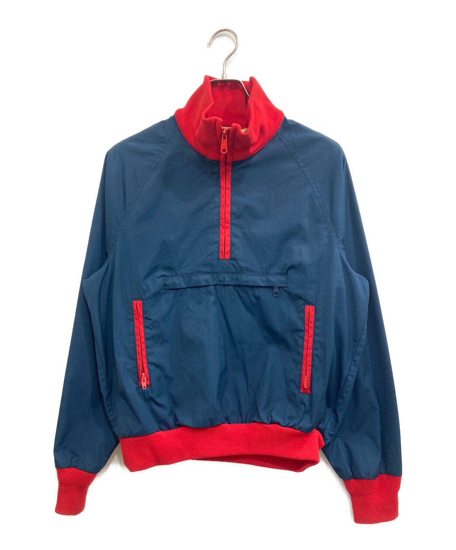 90s L.L.Bean エルエルビーン ナイロン プルオーバー シャツ レッド 