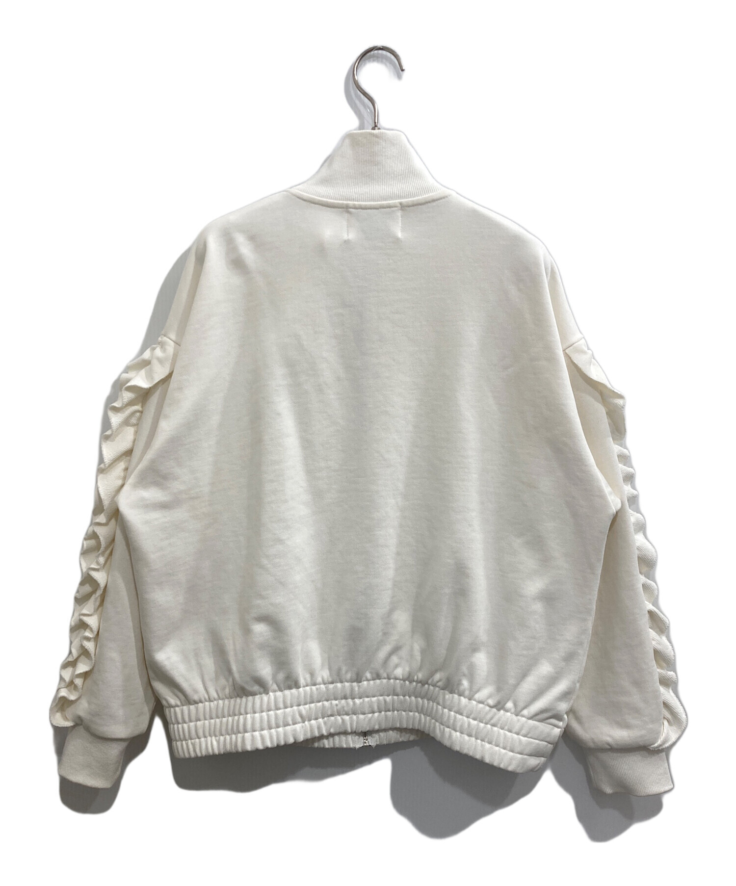 epine é frill zip sweat blouson white 中古・古着通販】epine (エピヌ) フリルスウェット ブルゾン ホワイト