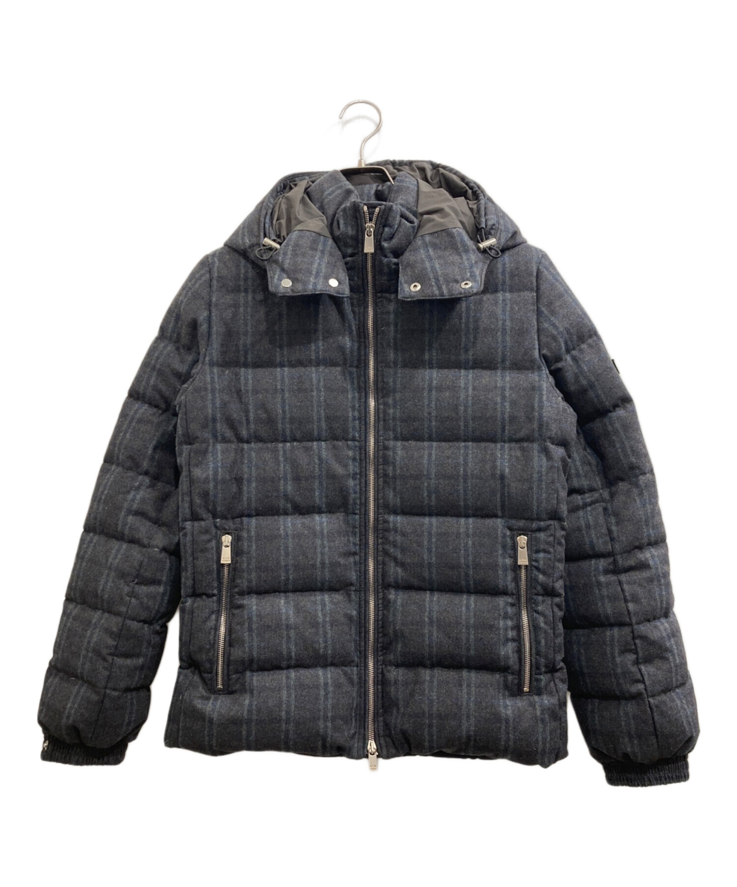 TATRAS ダウンジャケット グレー系チェック 中古・古着通販】TATRAS (タトラス) チェックダウンジャケット