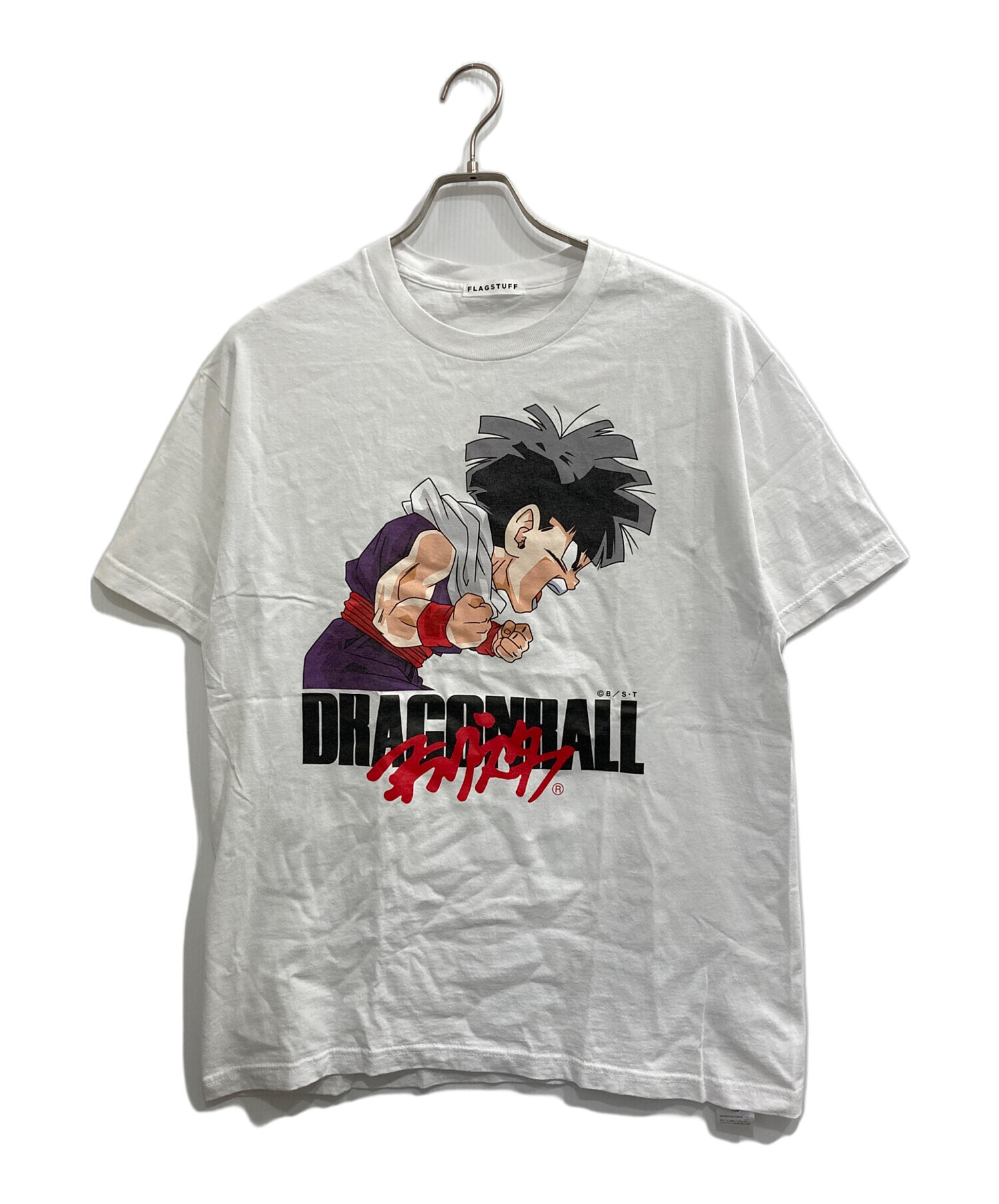 【レア美品】ドラゴンボール FLAGSTUFF Tシャツ 中古・古着通販】FLAGSTUFF (フラグスタフ) Gohan TEE ホワイト サイズ