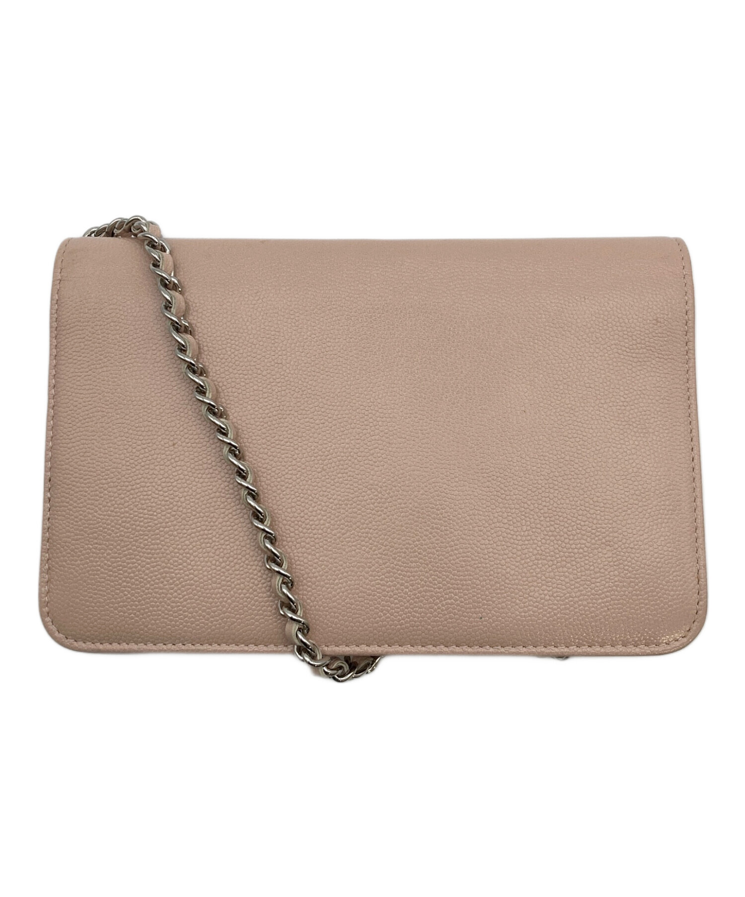 中古・古着通販】CHANEL (シャネル) チェーンウォレット ピンク