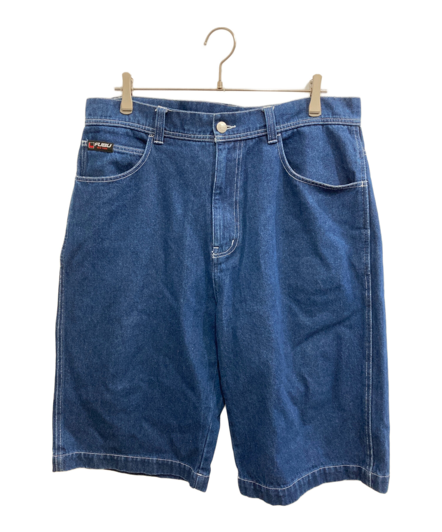 中古・古着通販】FUBU (フブ) デニムハーフパンツ インディゴ サイズ