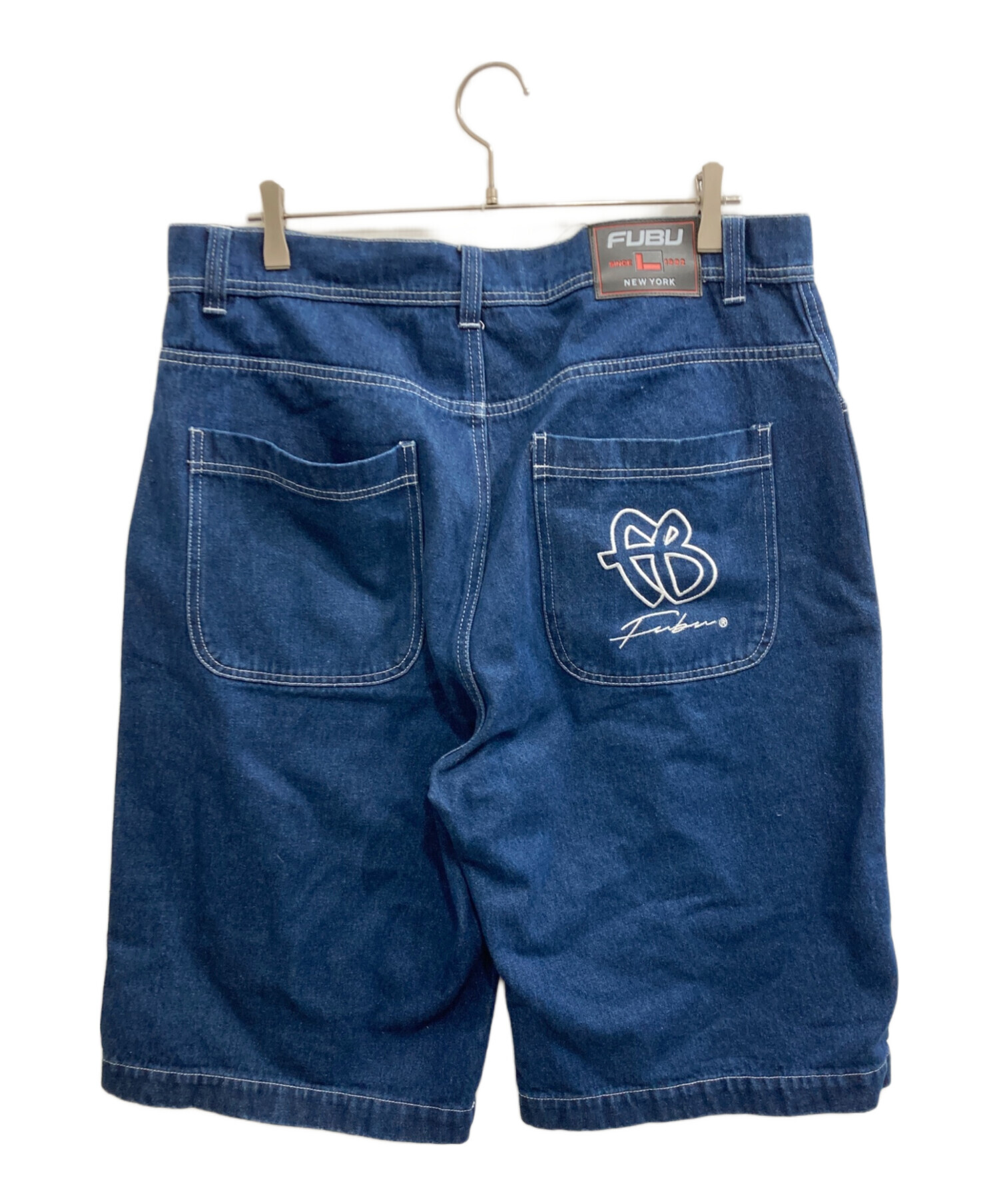 fubu ハーフデニム 中古・古着通販】FUBU (フブ) デニムハーフパンツ インディゴ サイズ